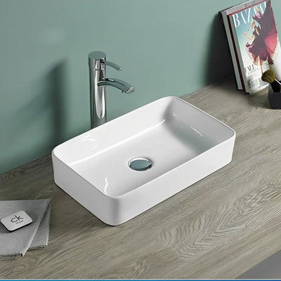 POSEIDON ULTRA SLIM FINE CERAMIC BASIN GLOSS WHITE 360MM