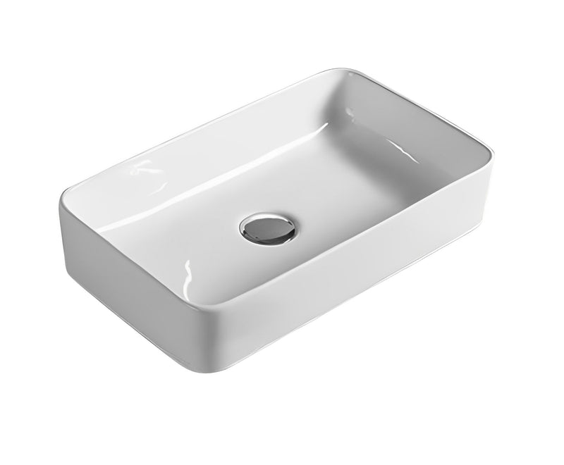POSEIDON ULTRA SLIM FINE CERAMIC BASIN GLOSS WHITE 360MM
