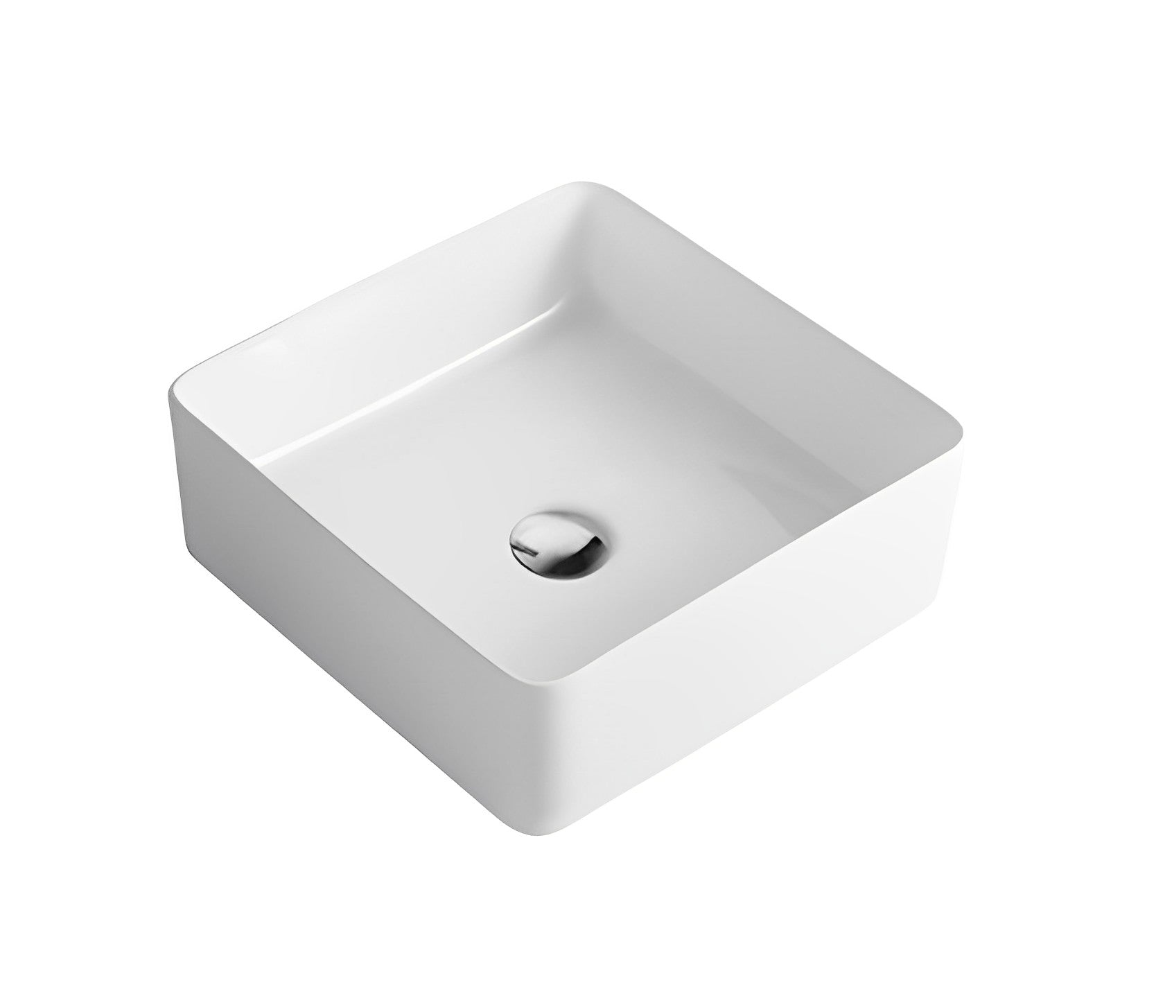 POSEIDON FINE CERAMIC BASIN ULTRA SLIM GLOSS WHITE 360MM
