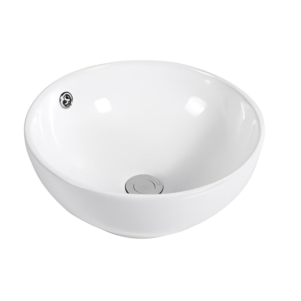 POSEIDON ABOVE COUNTER BASIN GLOSS WHITE 380MM