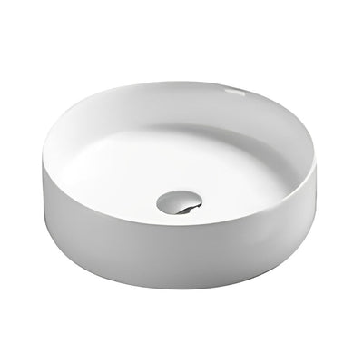 POSEIDON FINE CERAMIC BASIN ULTRA SLIM GLOSS WHITE 394MM