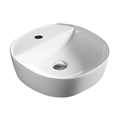 POSEIDON FINE CERAMIC BASIN ULTRA SLIM GLOSS WHITE 400MM
