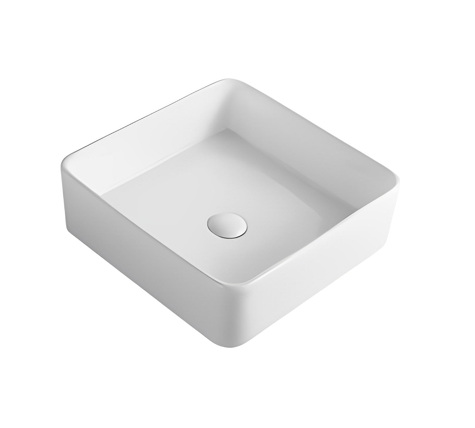 POSEIDON FINE CERAMIC BASIN ULTRA SLIM GLOSS WHITE 415MM