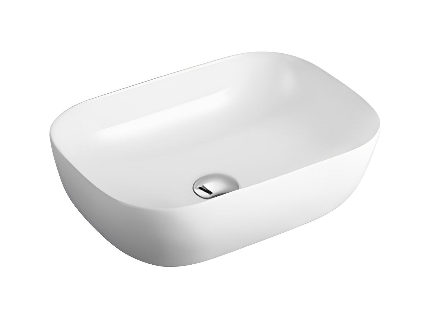 POSEIDON FINE CERAMIC BASIN ULTRA SLIM GLOSS WHITE 460MM