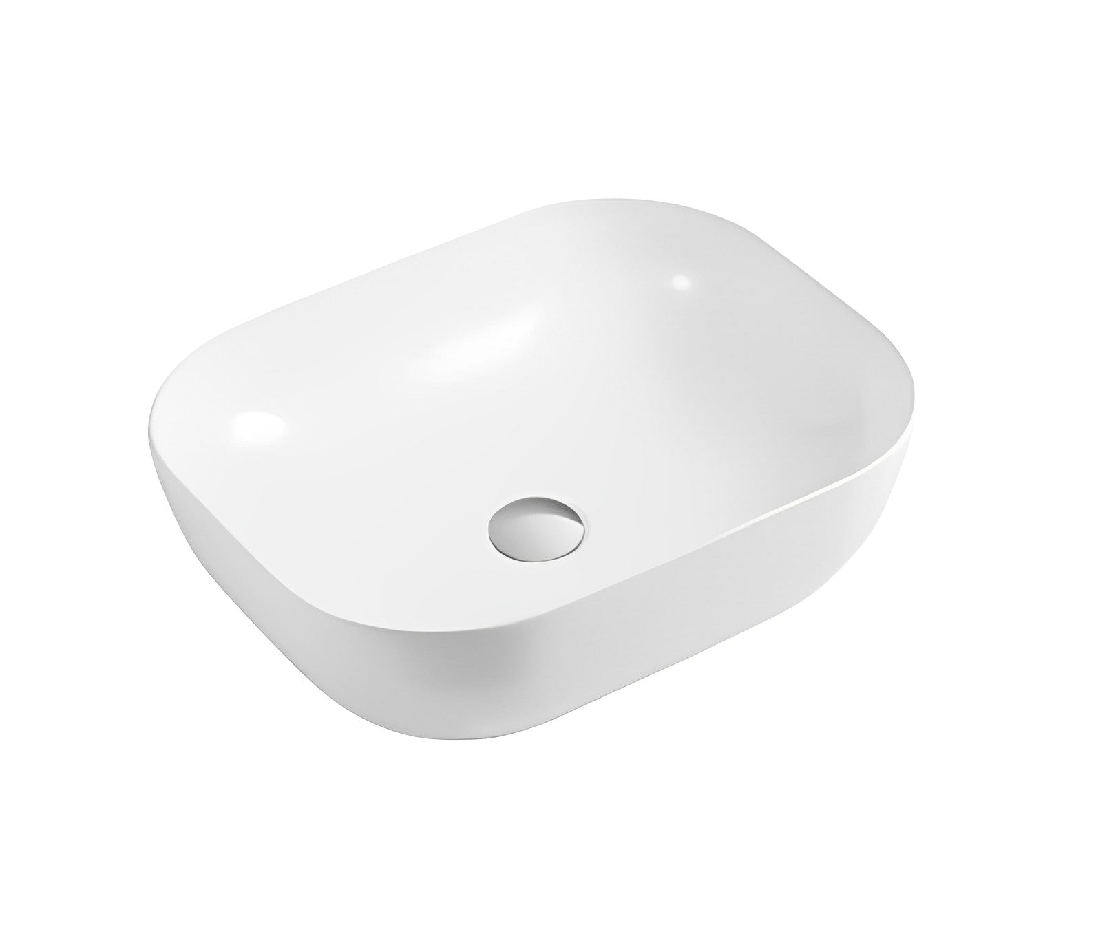 POSEIDON FINE CERAMIC BASIN ULTRA SLIM GLOSS WHITE 465MM