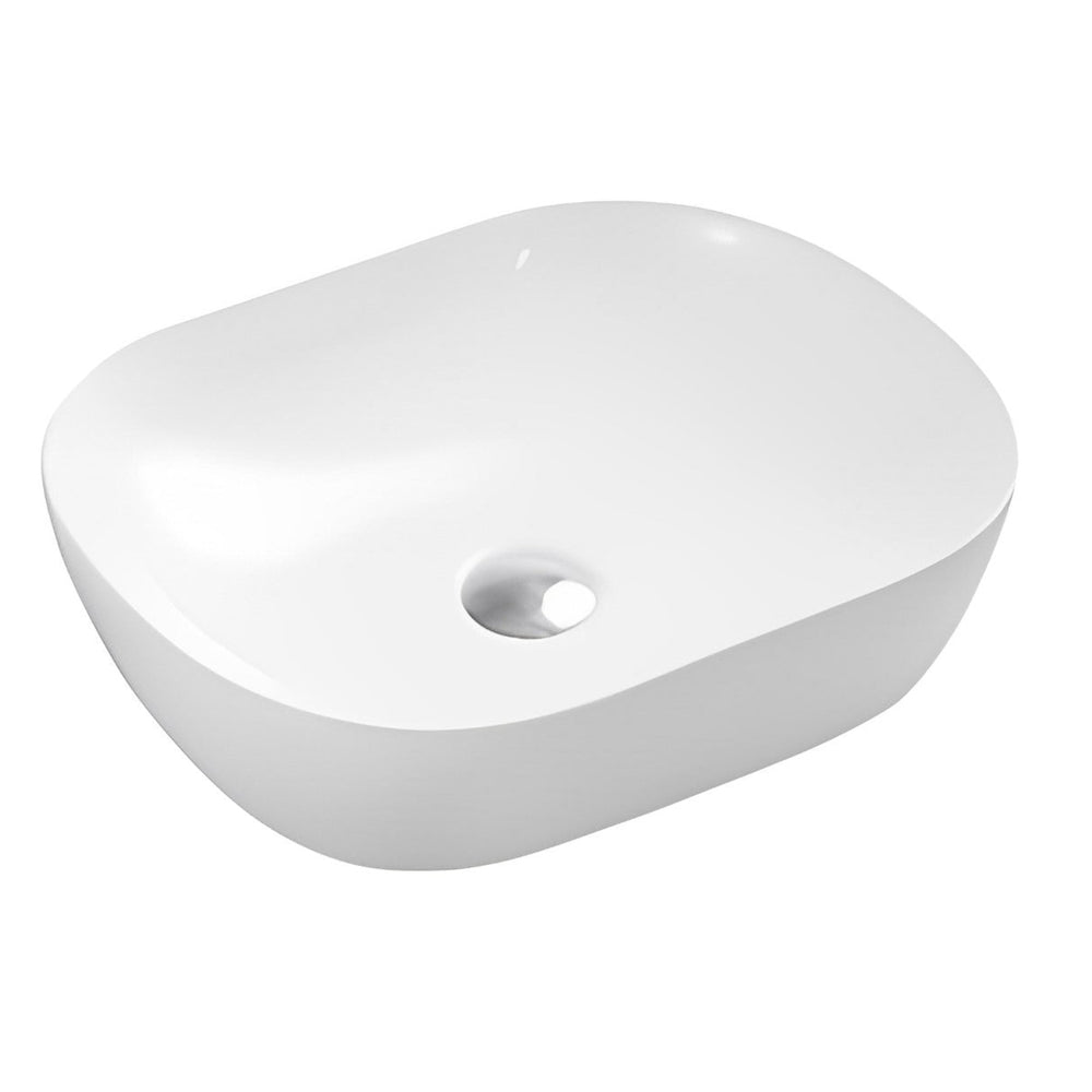 POSEIDON QUBIX ABOVE COUNTER BASIN GLOSS WHITE 505MM