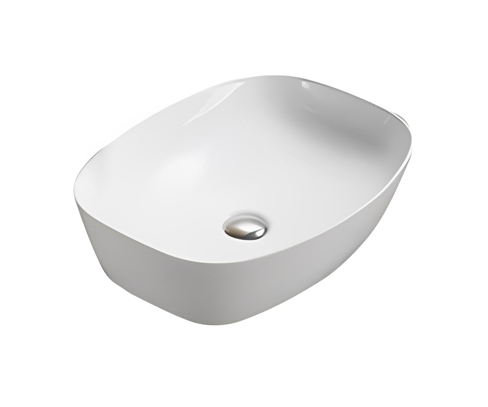POSEIDON FINE CERAMIC BASIN ULTRA SLIM GLOSS WHITE 505MM