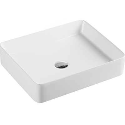 POSEIDON FINE CERAMIC BASIN ULTRA SLIM GLOSS WHITE 500MM