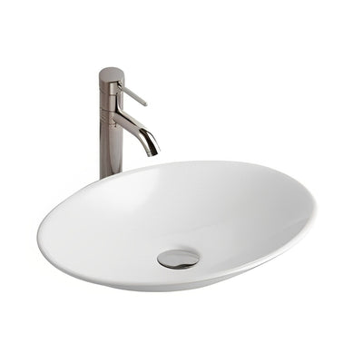 POSEIDON ABOVE COUNTER BASIN GLOSS WHITE 510MM