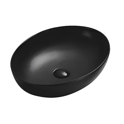 POSEIDON ORIA ABOVE COUNTER BASIN MATTE BLACK 520MM
