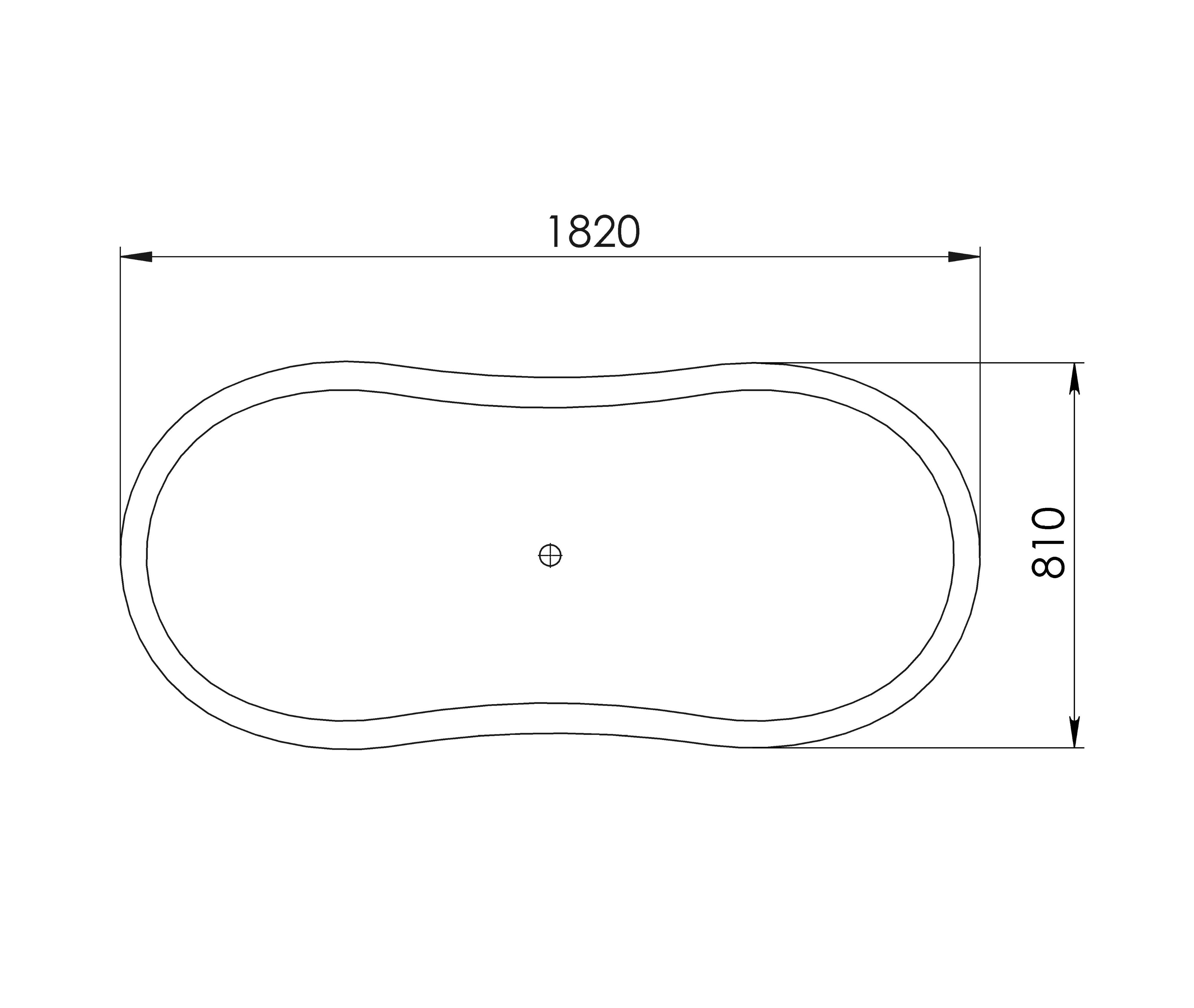 PIETRA BIANCA MANGO FREESTANDING STONE BATHTUB WITH MULTICOLOUR 1820MM