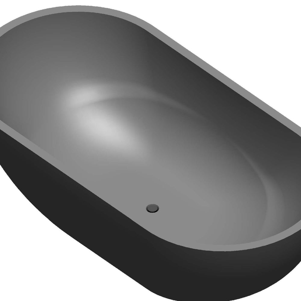 PIETRA BIANCA RYESE FREESTANDING STONE BATHTUB WITH CUSTOM COLOURS (AVAILABLE IN 1600MM, 1700MM AND 1800MM)