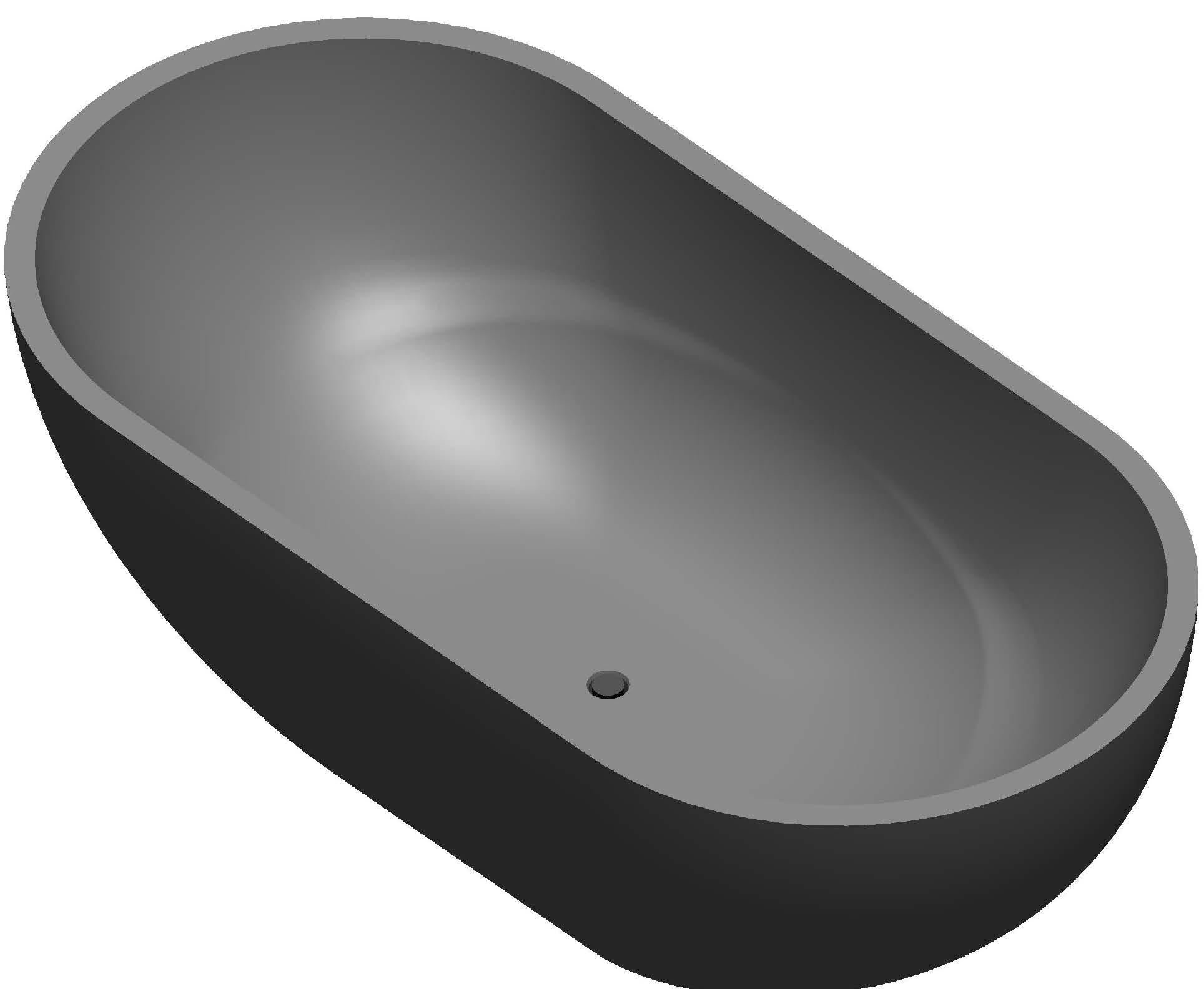 PIETRA BIANCA RYESE FREESTANDING STONE BATHTUB WITH MULTICOLOUR (AVAILABLE IN 1600MM, 1700MM AND 1800MM)