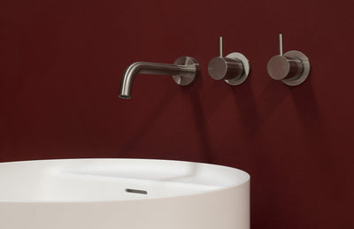 PHOENIX VIVID SLIMLINE LEAD FREE WALL TOP ASSEMBLIES EXTENDED SPINDLES BRUSHED NICKEL