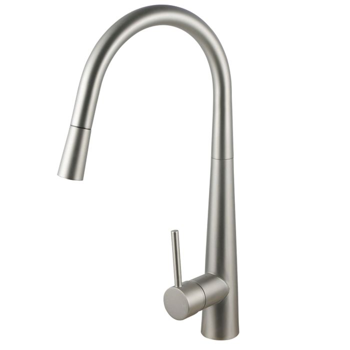 INSPIRE PULL OUT SINK MIXER 420MM BRUSHED NICKEL