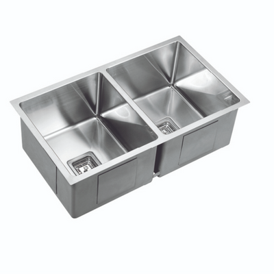 POSEIDON STAINLESS STEEL DOUBLE SINK 750MM