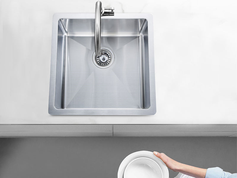 POSEIDON HANDMADE STAINLESS STEEL KITCHEN SINK