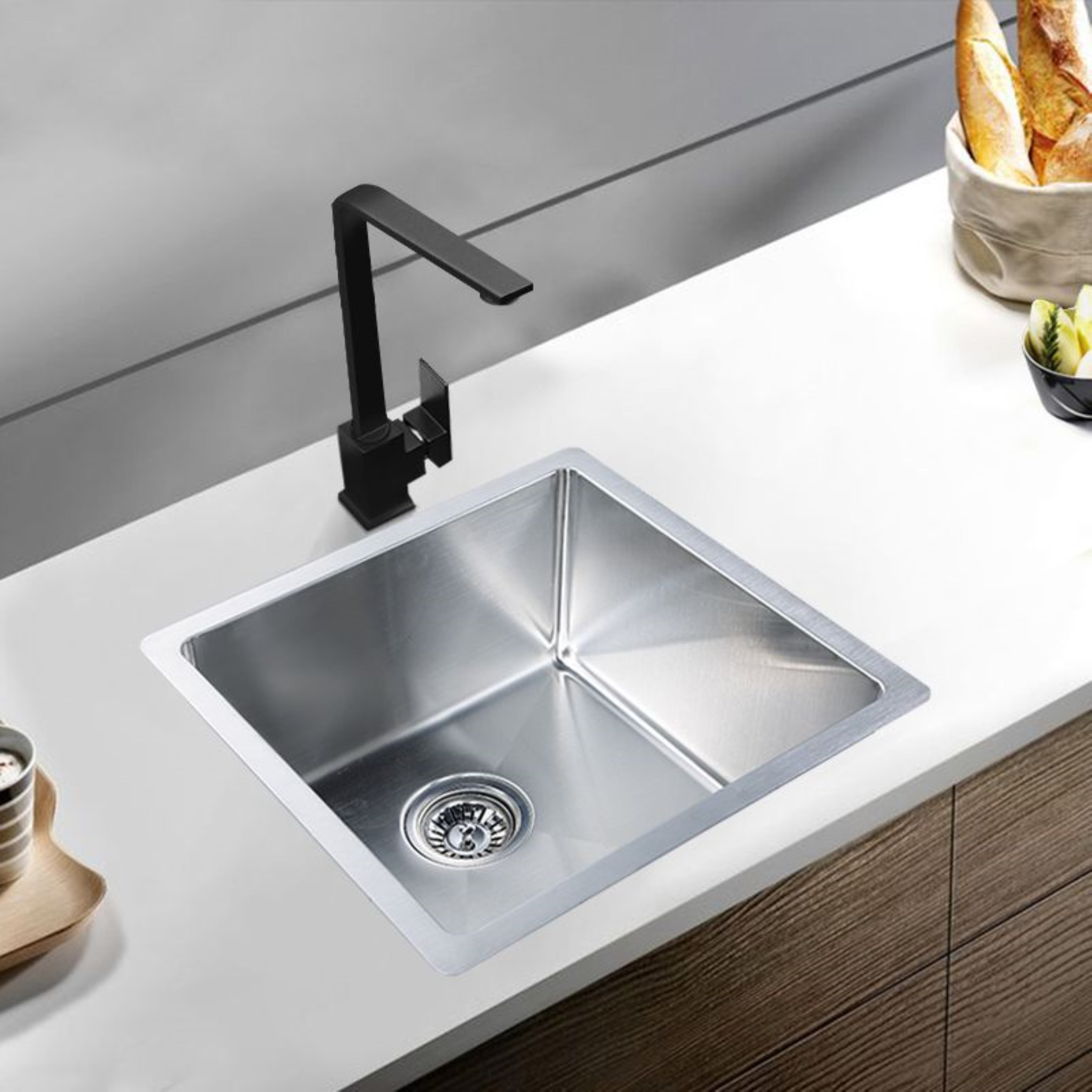 POSEIDON HANDMADE STAINLESS STEEL KITCHEN SINK 450MM