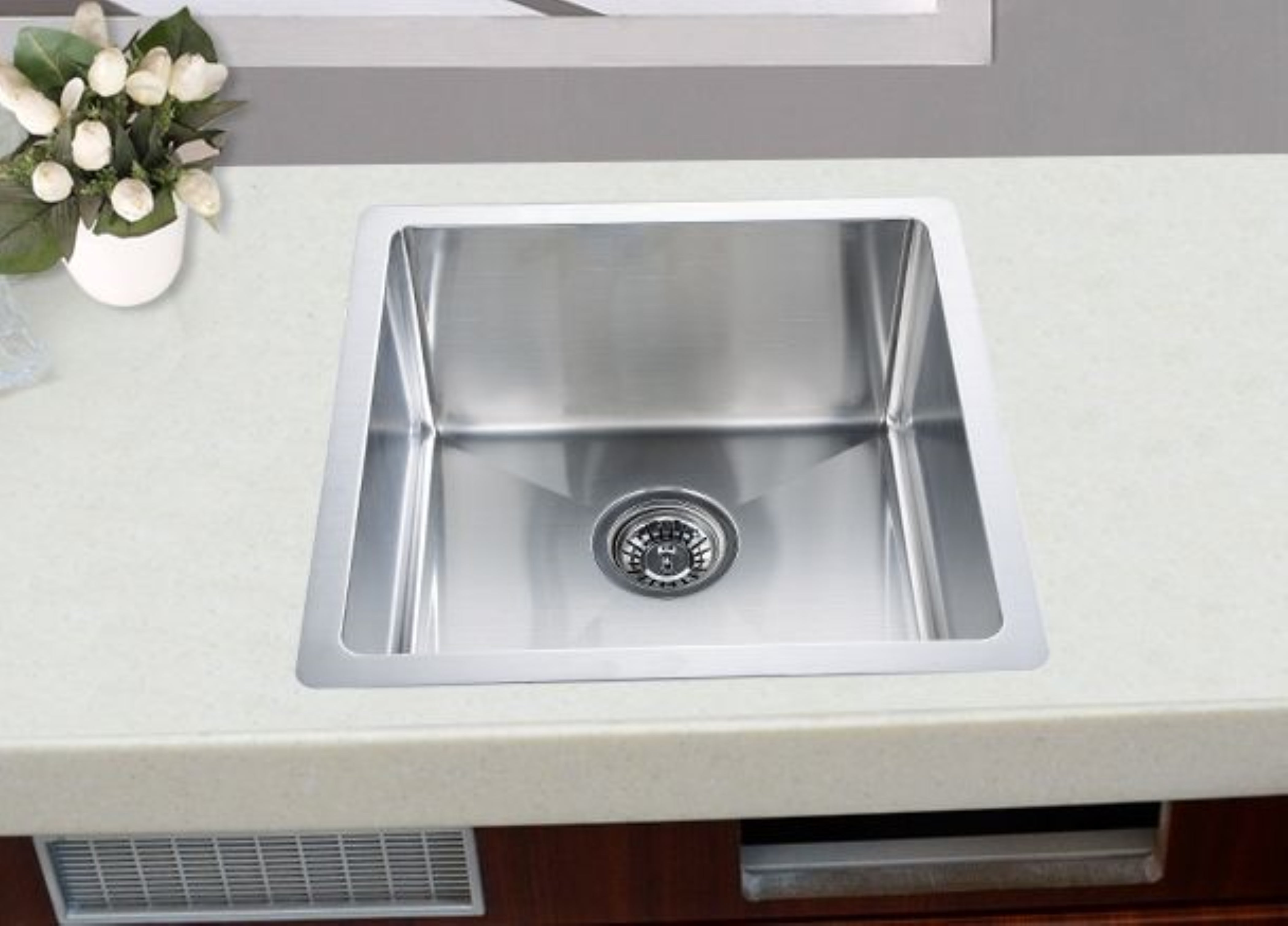 POSEIDON HANDMADE STAINLESS STEEL KITCHEN SINK 450MM