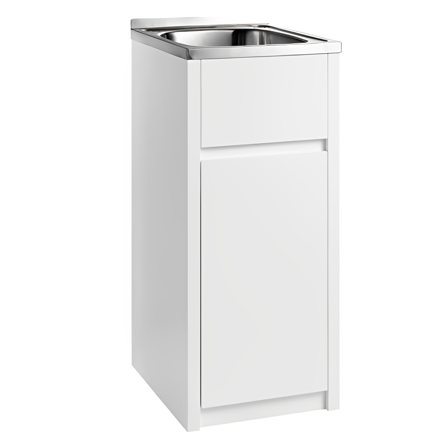 POSEIDON LAUNDRY CABINET AND TUB 390MM WHITE