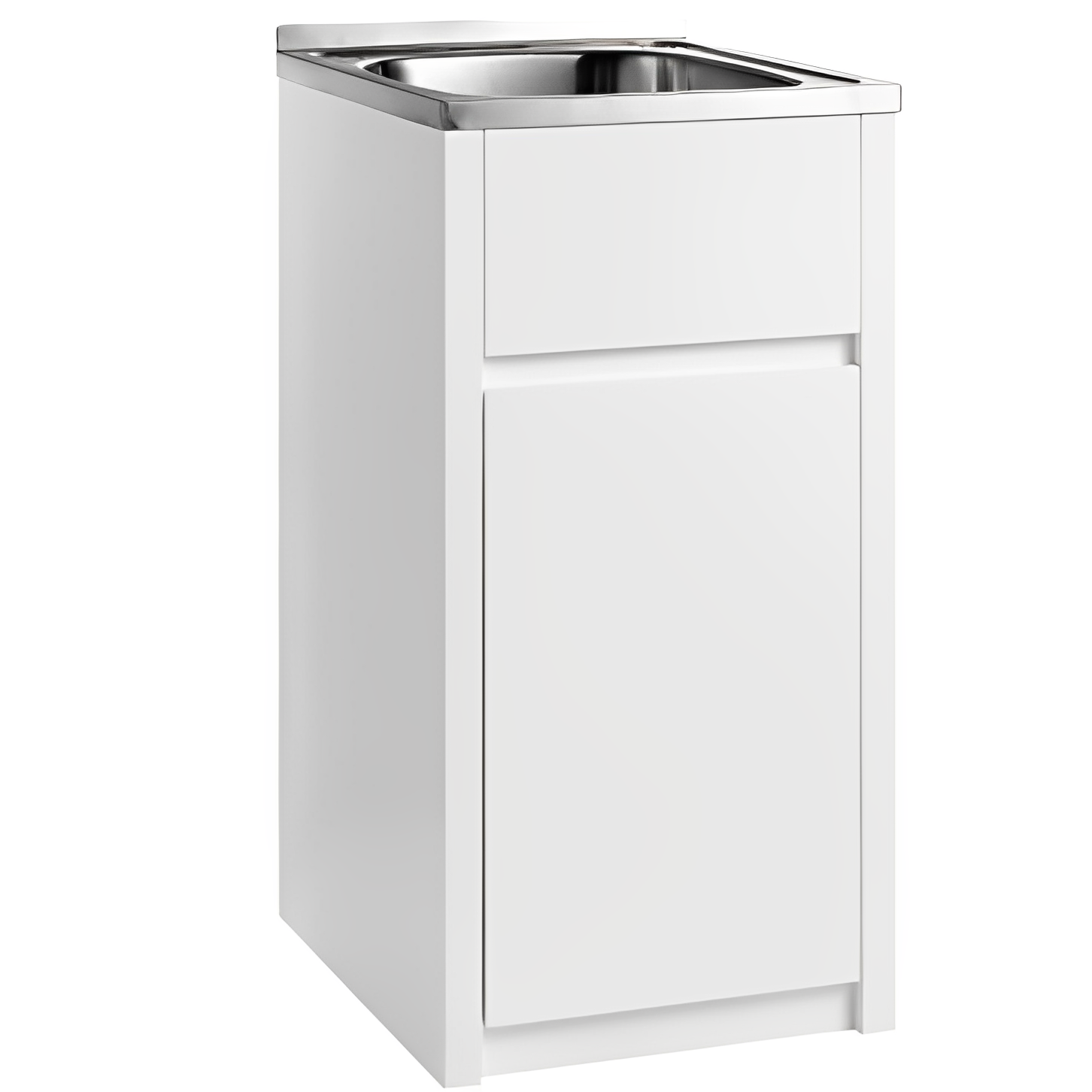 POSEIDON LAUNDRY CABINET AND TUB 450MM WHITE