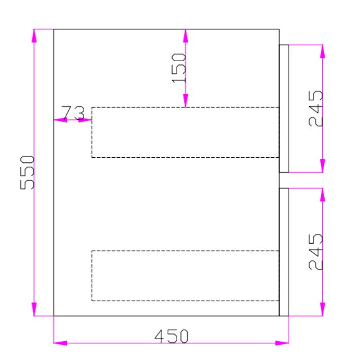 POSEIDON QUBIST DARK OAK 600MM WALL HUNG VANITY
