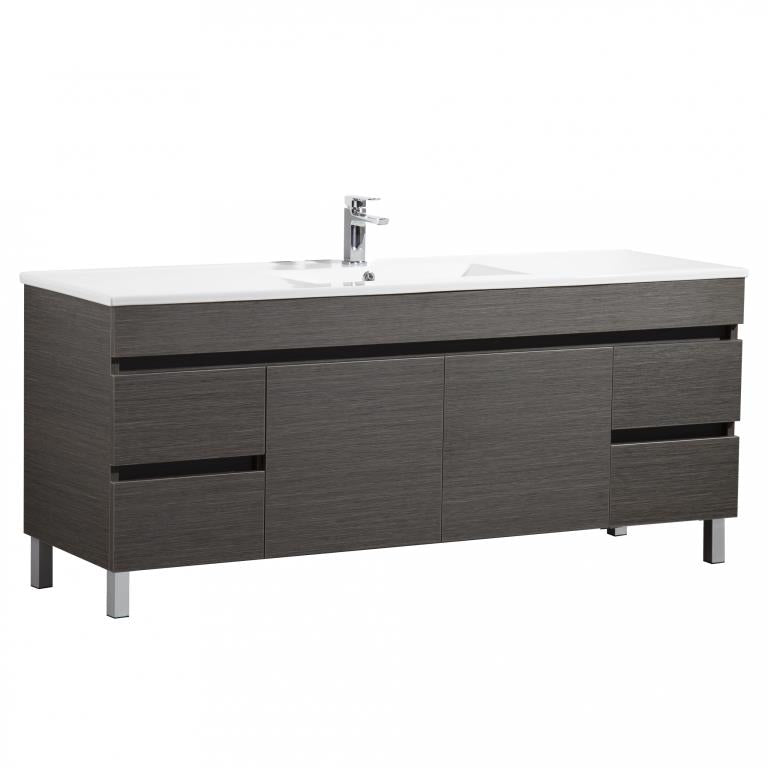 POSEIDON EVIE DARK BROWN 1500MM FLOOR STANDING VANITY