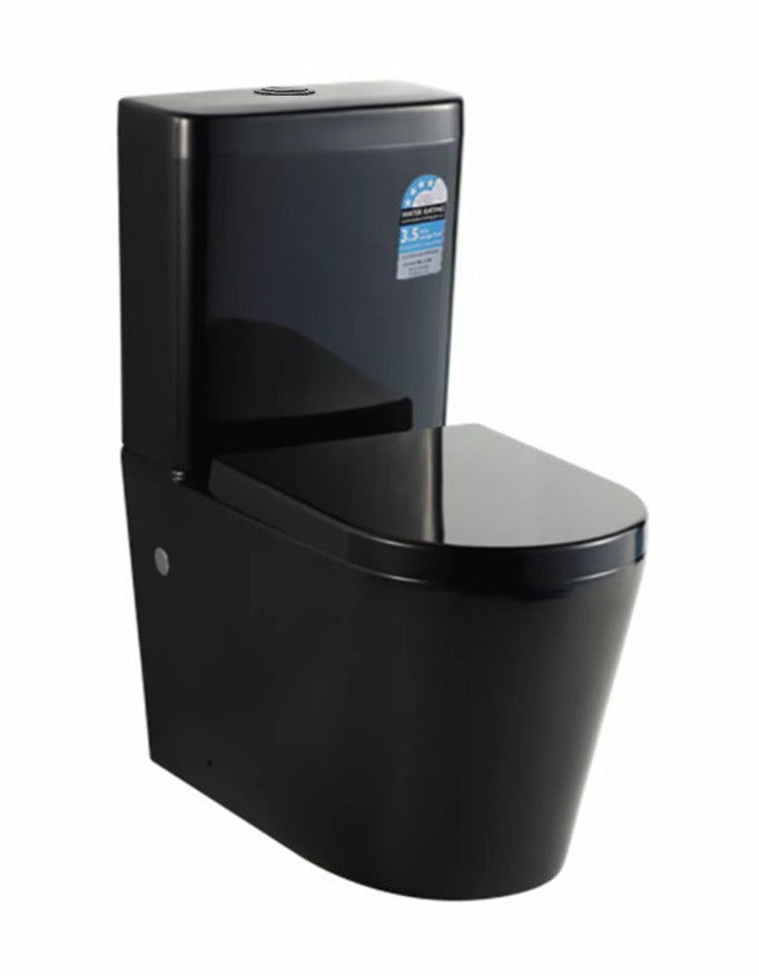 POSEIDON KASEY BACK TO WALL TOILET SUITE GLOSS WHITE