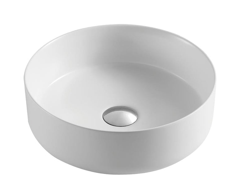 POSEIDON MATTE BLACK PA3535MB FINE CERAMIC BASIN
