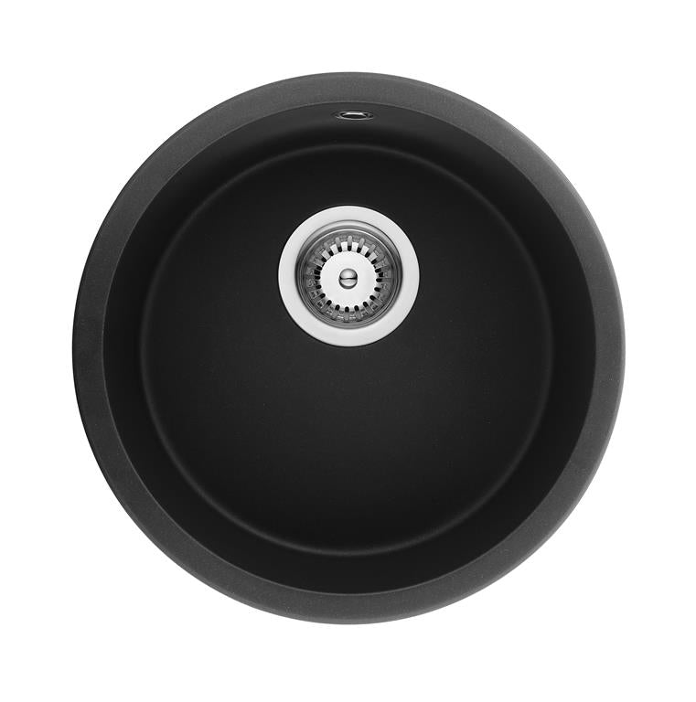 POSEIDON QUARTZ UNDERMOUNT KITCHEN SINK MATTE BLACK