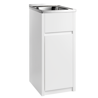POSEIDON LAUNDRY CABINET AND TUB 390MM WHITE