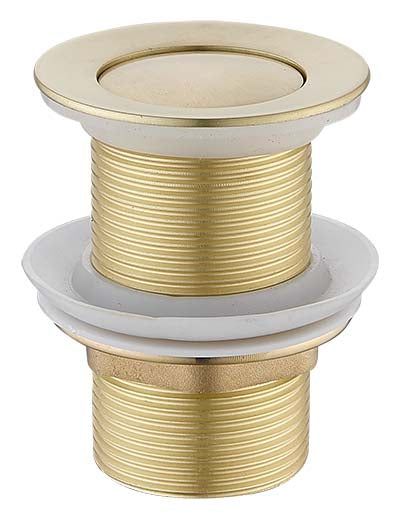 HELLYCAR PUSH PLUG WASTE NON-OVERFLOW BRUSHED GOLD 32MM
