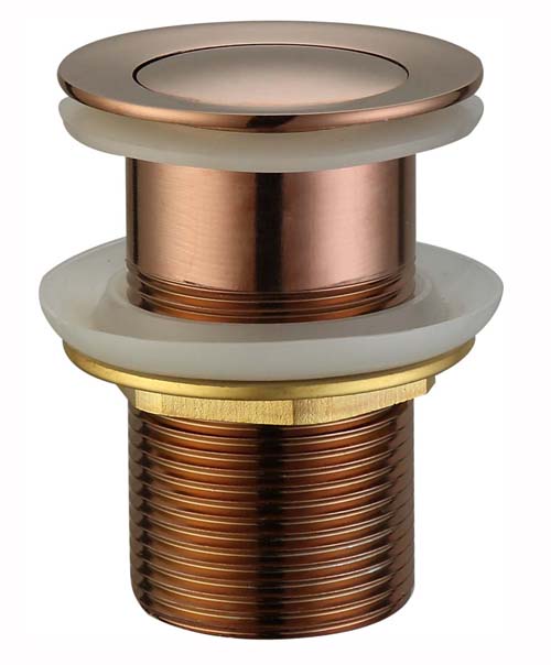 HELLYCAR PUSH PLUG WASTE NON-OVERFLOW ROSE GOLD 32MM
