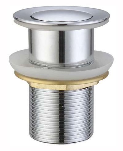 HELLYCAR PUSH PLUG WASTE NON-OVERFLOW CHROME 32MM