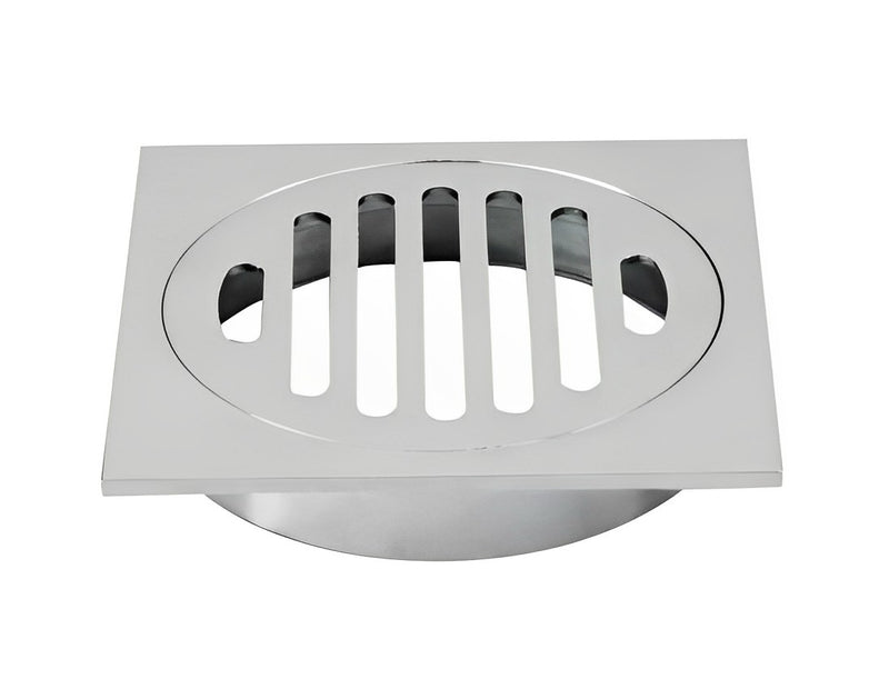 POSEIDON BRASS TWIST OPEN GRATE CHROME 110MM