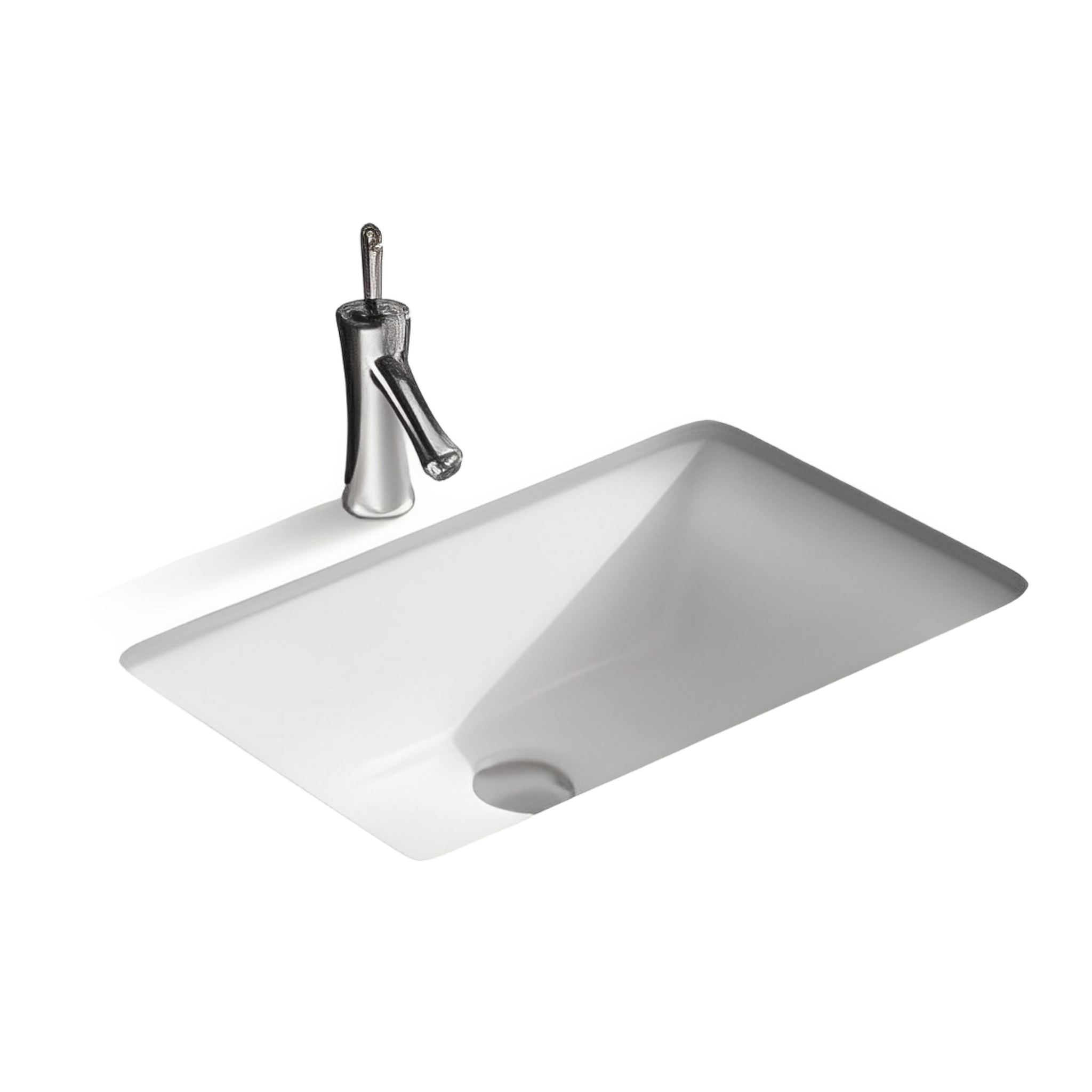 POSEIDON UNDER COUNTER BASIN GLOSS WHITE 530MM