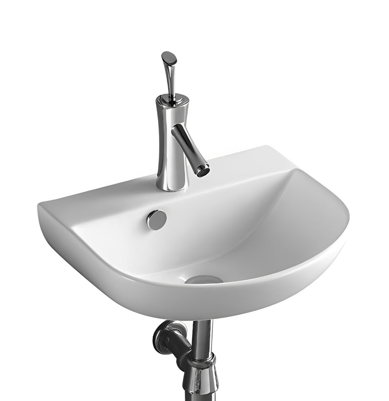 POSEIDON WALL HUNG BASIN GLOSS WHITE