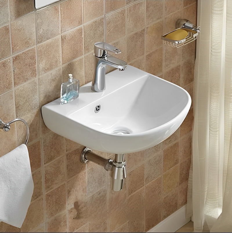 POSEIDON WALL HUNG BASIN GLOSS WHITE