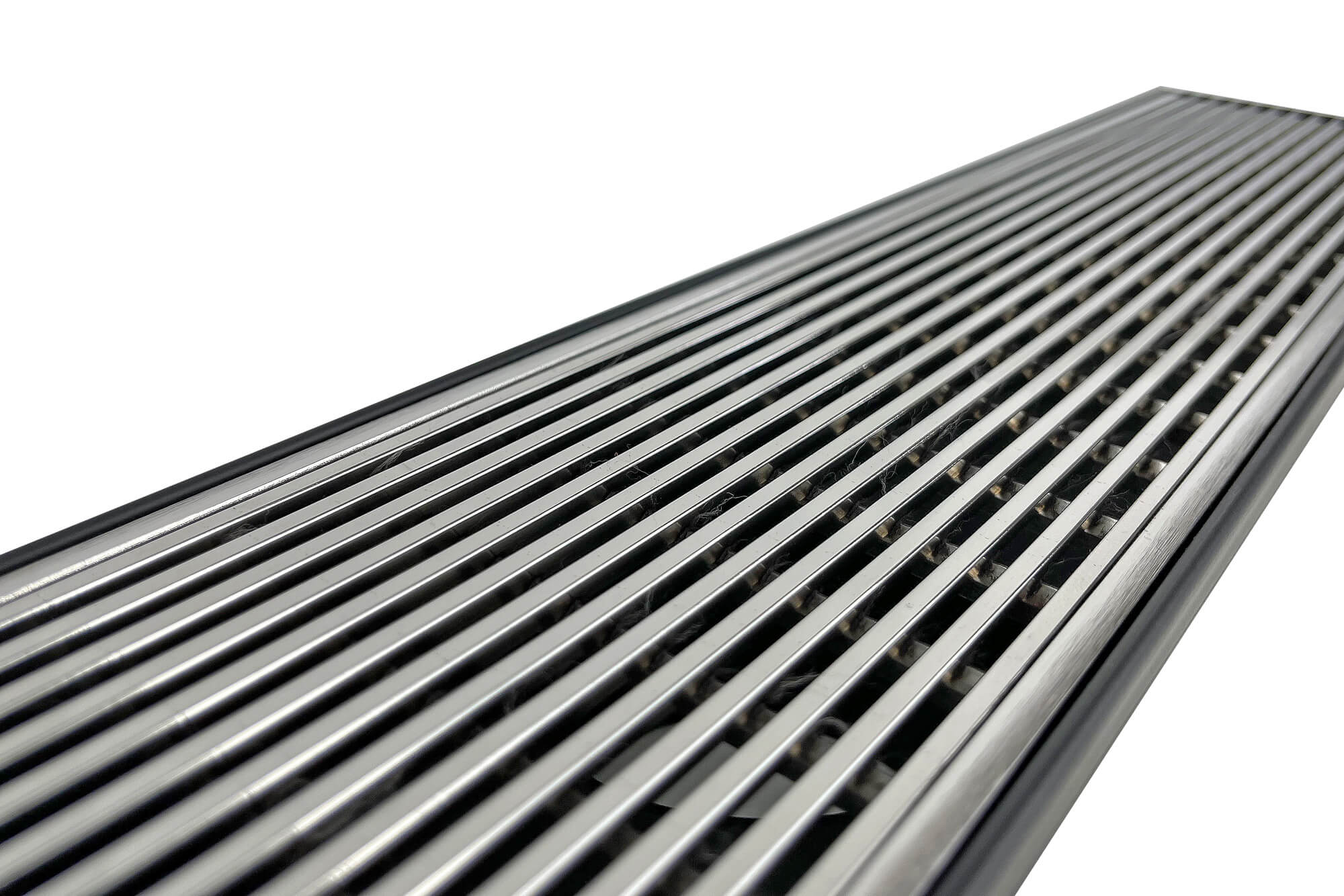 GRATES2GO POLISHED CHROME WEDGE WIRE DRAIN 1000MM LENGTH (CUSTOM AVAILABLE)