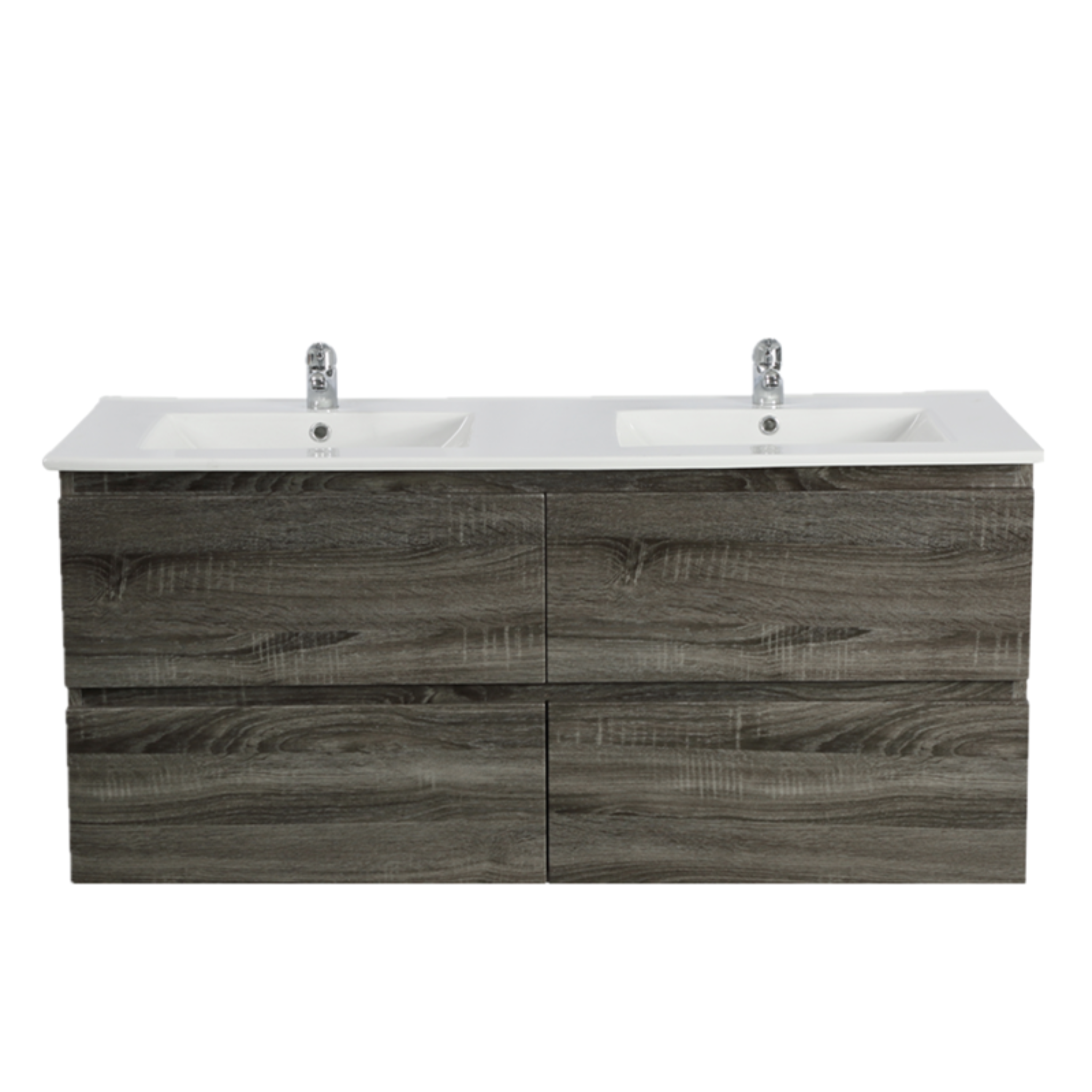 POSEIDON QUBIST DARK GREY 1500MM WALL HUNG VANITY
