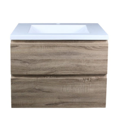 POSEIDON WHITE OAK 600MM WALL HUNG VANITY