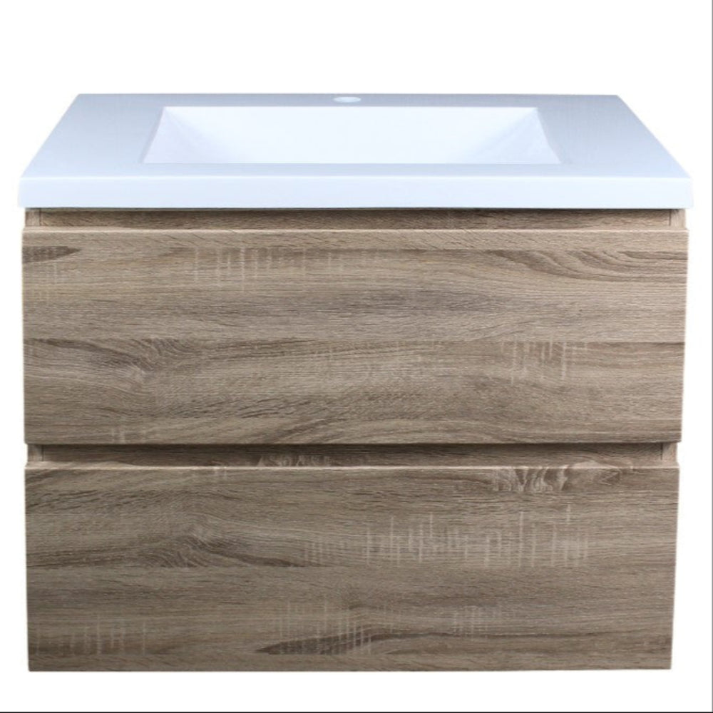 POSEIDON WHITE OAK 600MM WALL HUNG VANITY