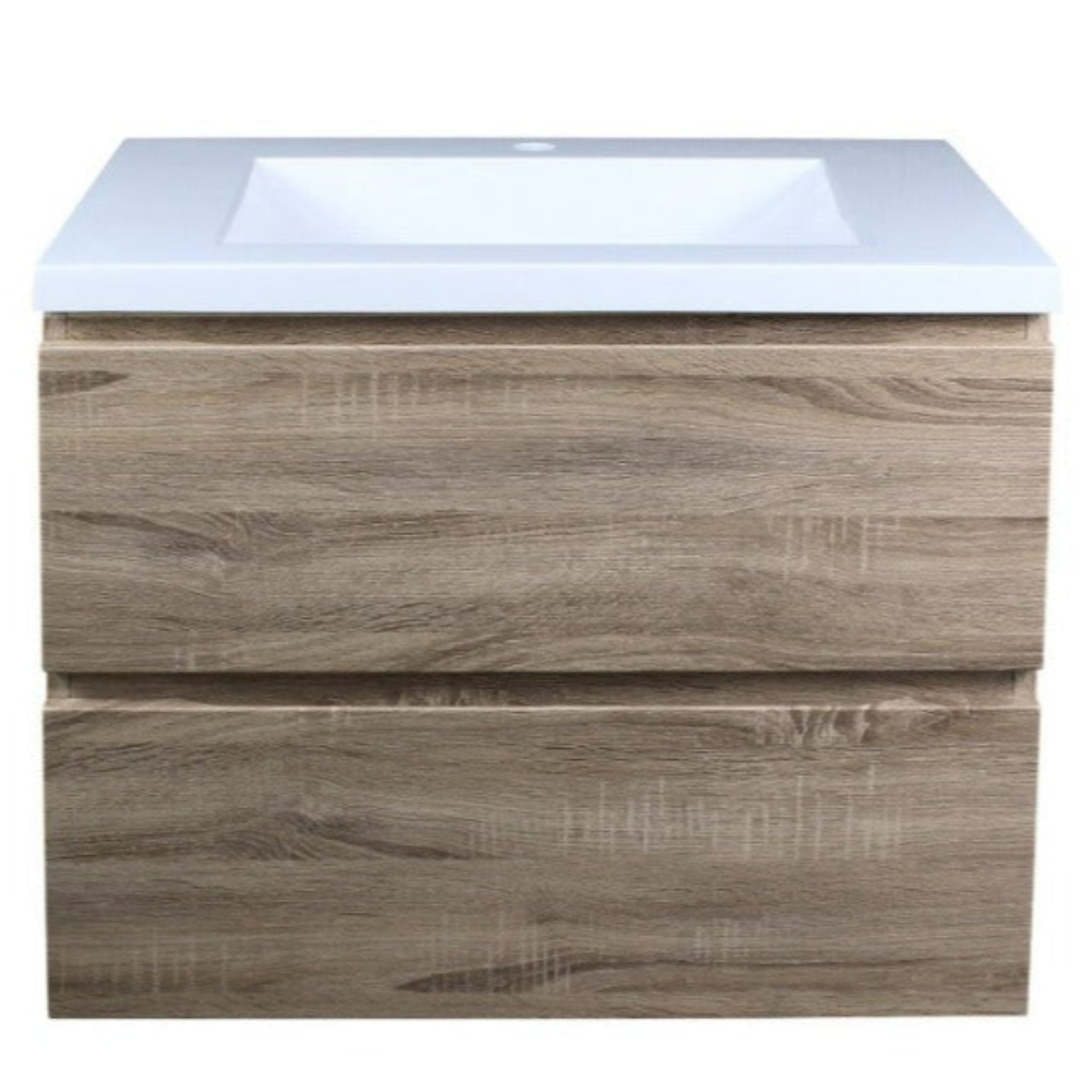 POSEIDON WHITE OAK 750MM WALL HUNG VANITY