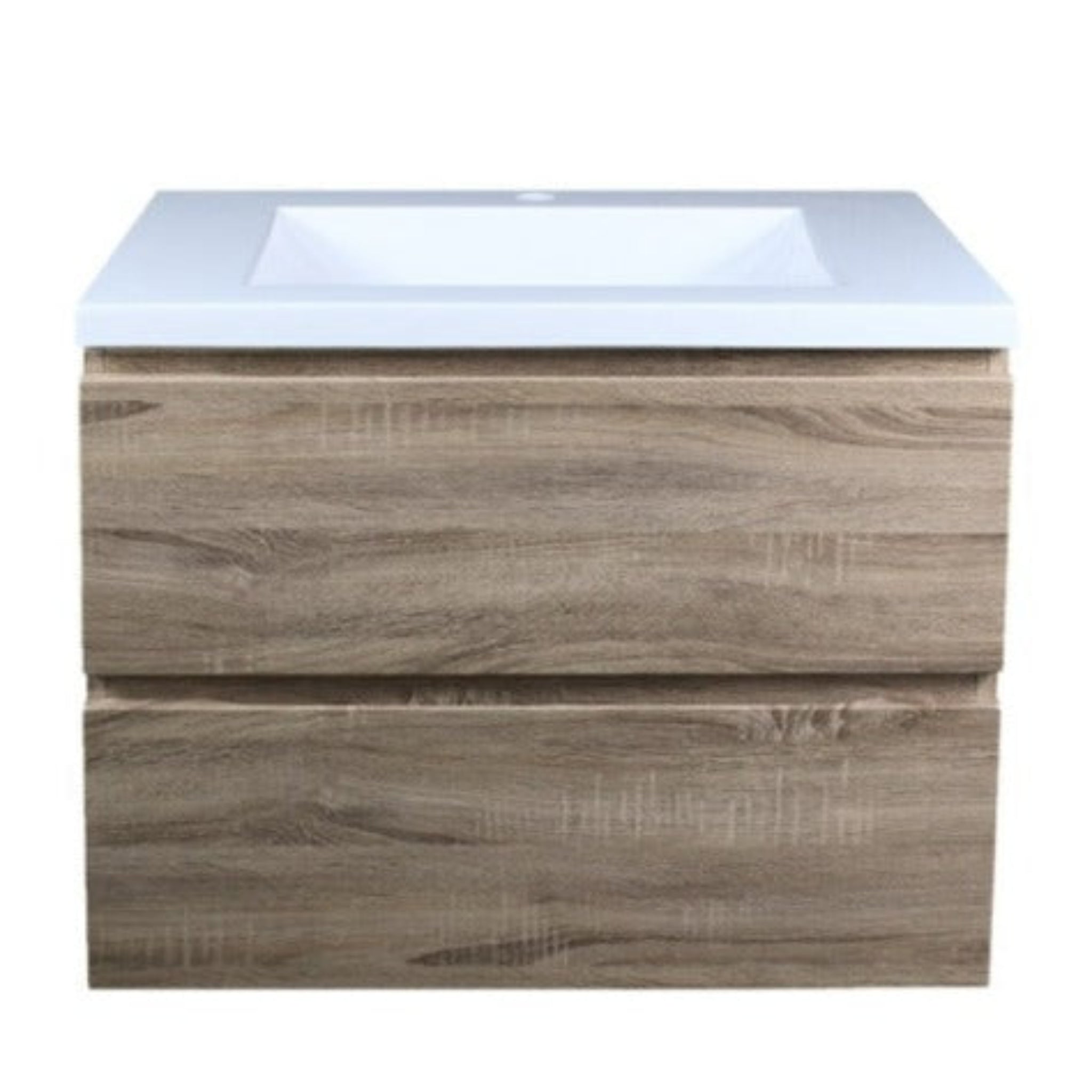 POSEIDON WHITE OAK 750MM WALL HUNG VANITY