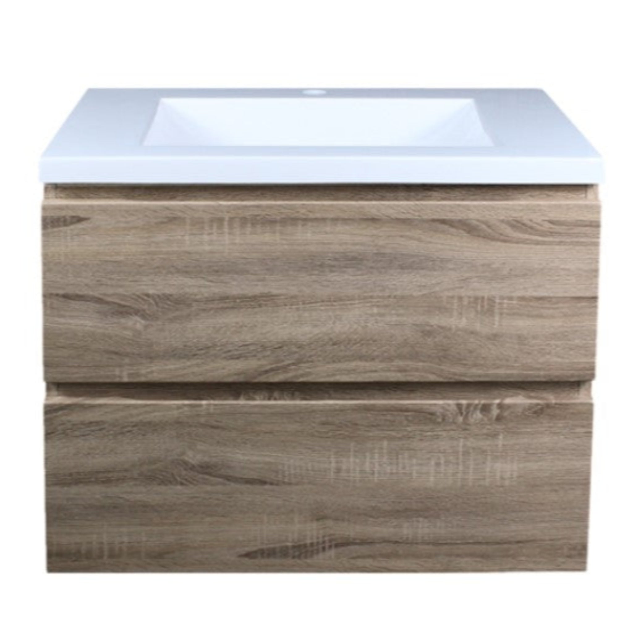 POSEIDON WHITE OAK 900MM WALL HUNG VANITY