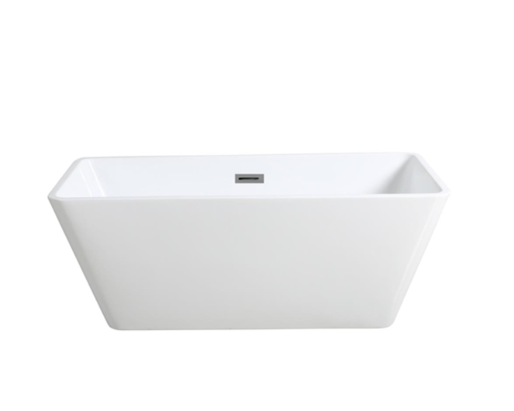 POSEIDON QUBIST  FREE STANDING BATH GLOSS WHITE 1200MM