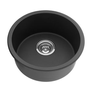 POSEIDON UNDERMOUNT KITCHEN SINK MATTE BLACK 410MM