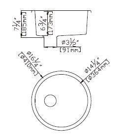 POSEIDON UNDERMOUNT KITCHEN SINK MATTE BLACK 410MM