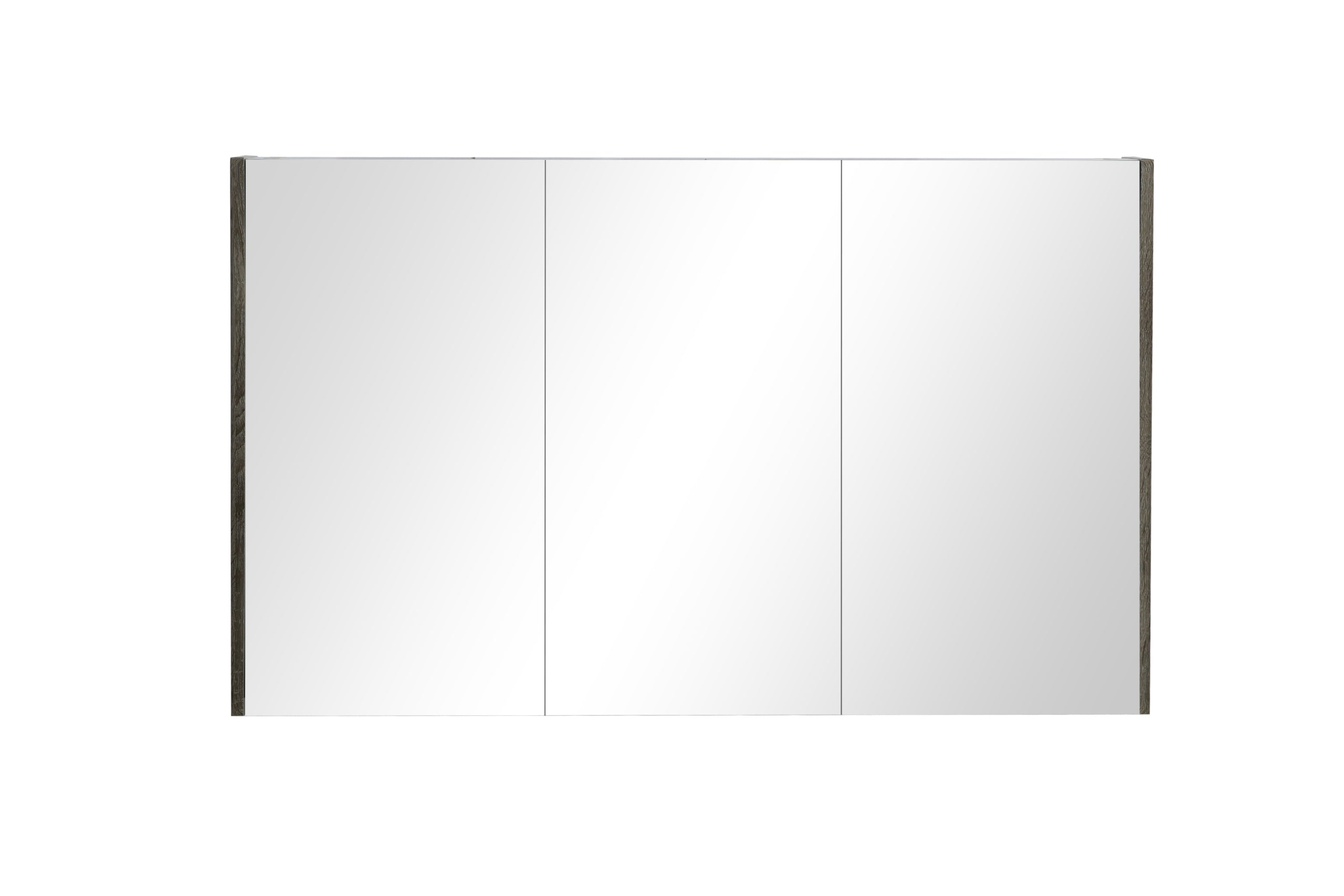 POSEIDON DARK GREY QUBIST MIRROR SHAVING CABINET 1200X720MM