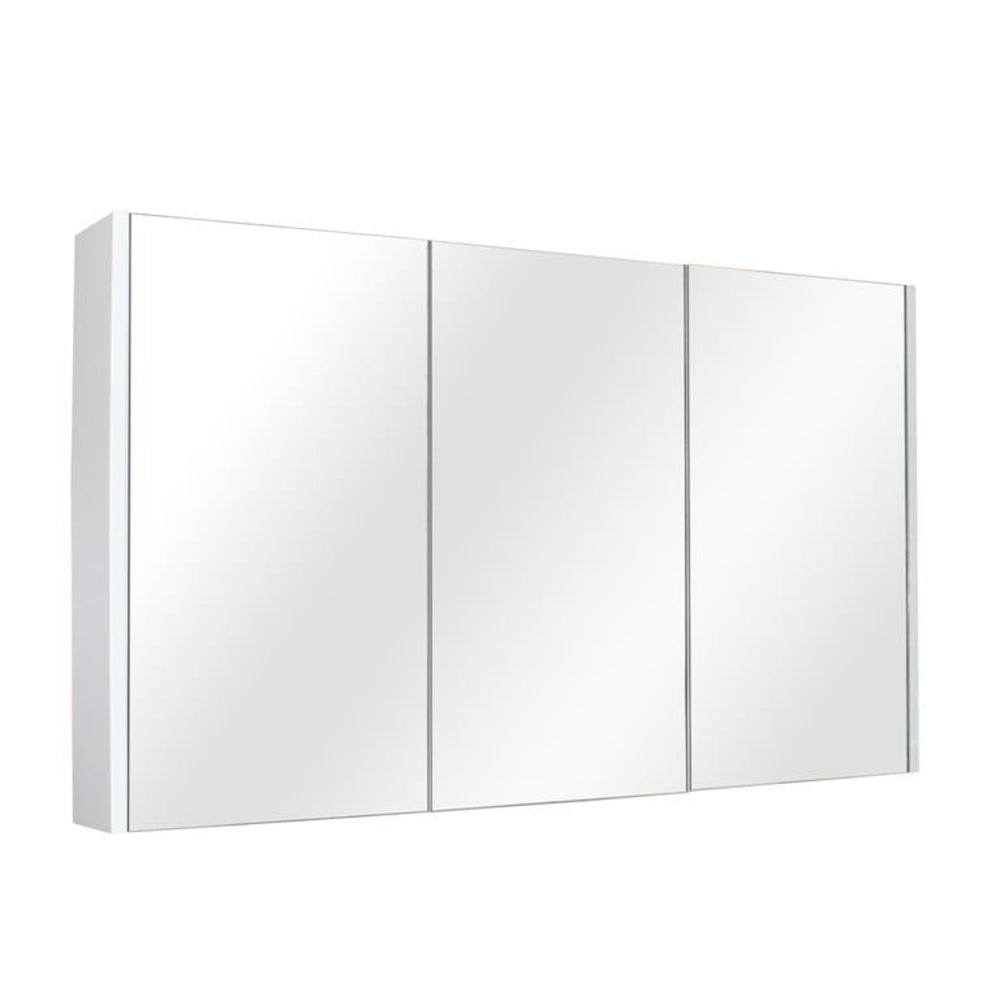 POSEIDON QUBIST MATTE WHITE MIRROR SHAVING CABINET 1200X720MM